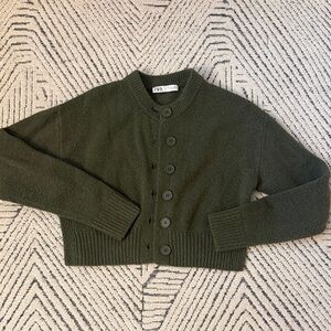 Zara Dark Green Cardigan